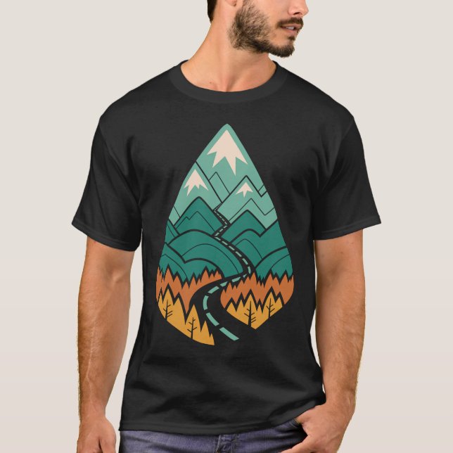 Vägen går någonsin på sommaren t shirt (Framsida)