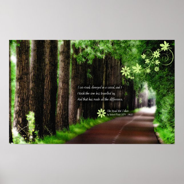 Vägen har inte färdats poster (Framsidan)