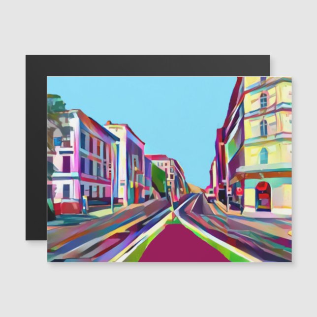 Vägen i Wien, Österrikes magnetkort (Fram/baksida)