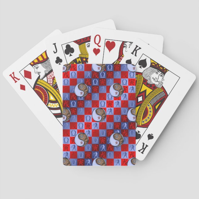Vågen & Jord Tiger Casinokort (Baksidan)