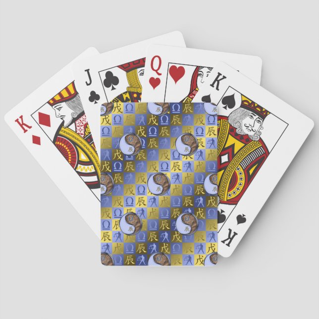 Vågen & Jorddrake Casinokort (Baksidan)