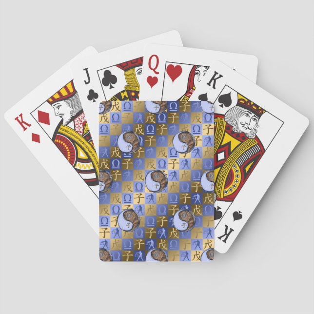 Vågen & Jordråtta Casinokort (Baksidan)