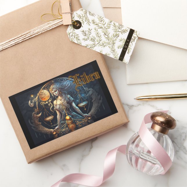 Vågen Rektangulärt Klistermärke (Gifting)