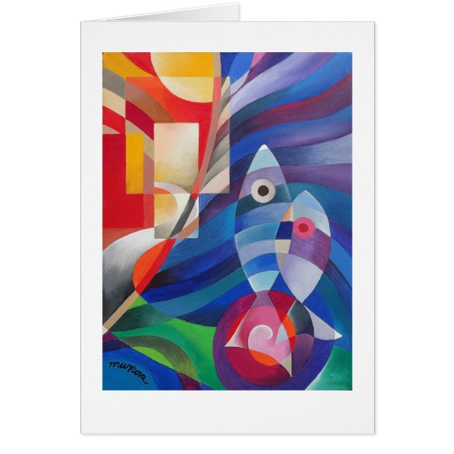 "VÄGEN SOM RESAS MINDRE ", HÄLSNINGSKORT (Framsidan)