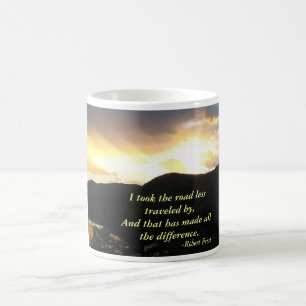 Vägen som resas mindre kaffemugg