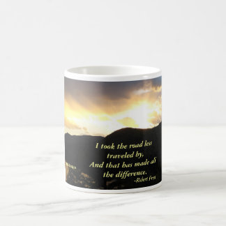 Vägen som resas mindre kaffemugg