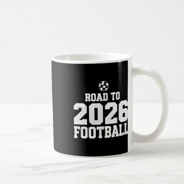 Vägen Till 2026 Rolig Fotbollsfan  Kaffemugg (Höger)