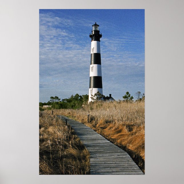 Vägen till Bodie Island Lighthouse Poster (Framsidan)