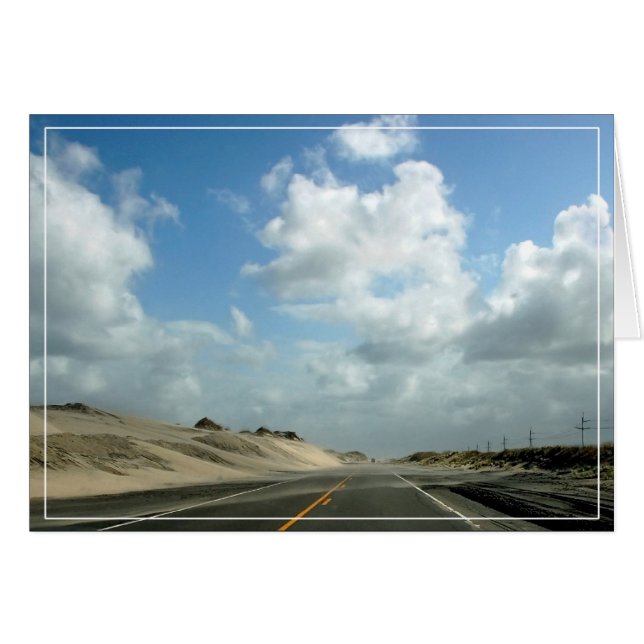 Vägen till Cape Hatteras Hälsningskort (Framsidan Horizontal)