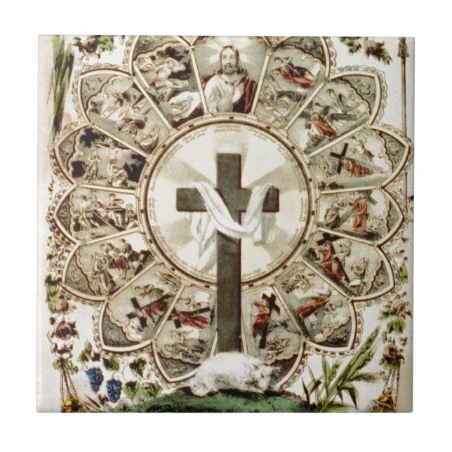 Vägen till den heliga kor kakelplatta (Framsidan)