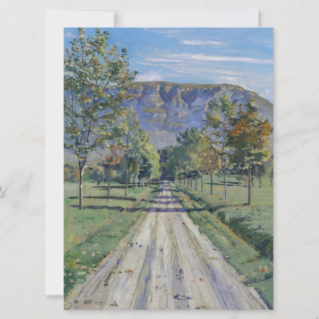 Vägen till Evordes (av Ferdinand Hodler) Kort (Framsida)