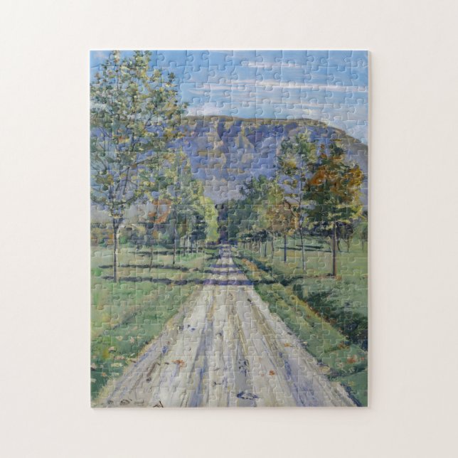 Vägen till Evordes (av Ferdinand Hodler) Pussel (Vertikal)
