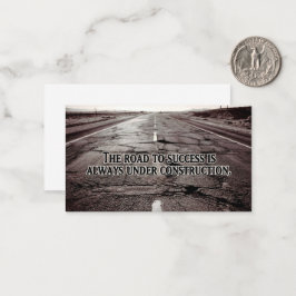 "Vägen till framgång" inspirationsoffert Anteckningskort