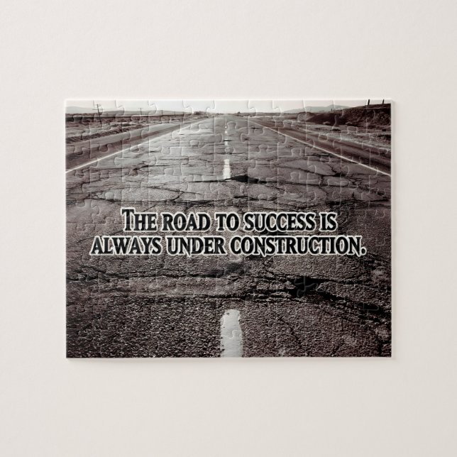 "Vägen till framgång" inspirationsoffert Pussel (Horisontell)