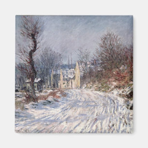 Vägen till Giverny, vinter, 1885 Magnet