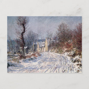 Vägen till Giverny, vinter, 1885 Vykort