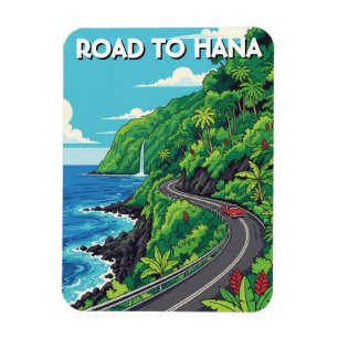 Vägen till Hana Maui Hawaii Resa Magnet