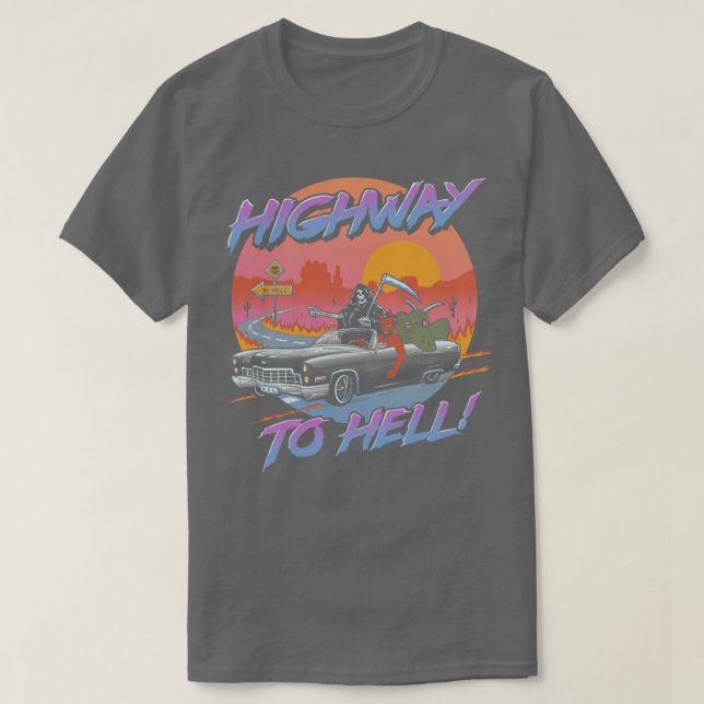 Vägen till helvetet t shirt (Design framsida)