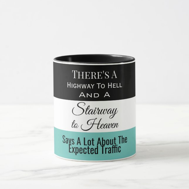 Vägen till helvetet/trappvägen till himlen mugg (Center)