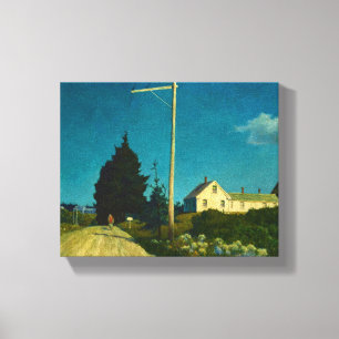 Vägen till Jones House av Newell Convers Wyeth Canvastryck