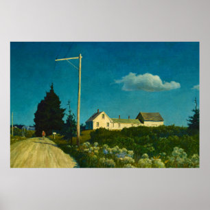 Vägen till Jones House av Newell Convers Wyeth Poster