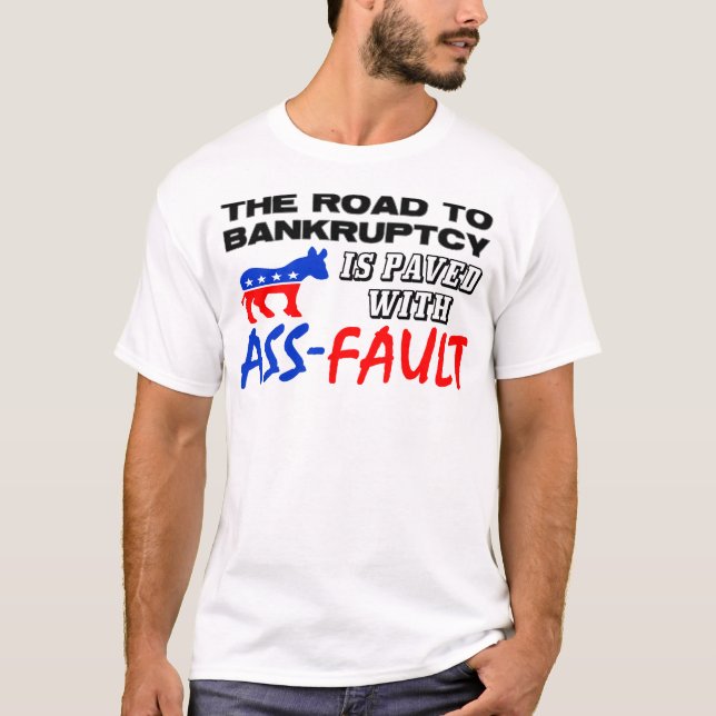 Vägen till konkurs! t shirt (Framsida)