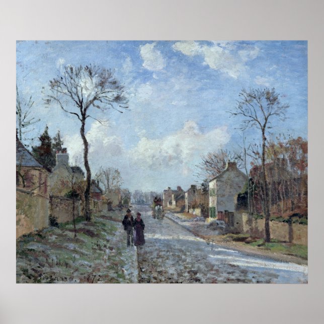 Vägen till Louveciennes, 1872 Poster (Framsidan)