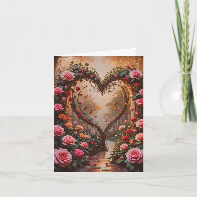 Vägen till min hjärtas Valentine Kort (Framsida)