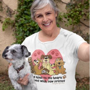 Vägen till mitt hjärta Hund Tee