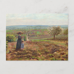 Vägen till Rouen, Pontoise av Camille Pissarro Vykort