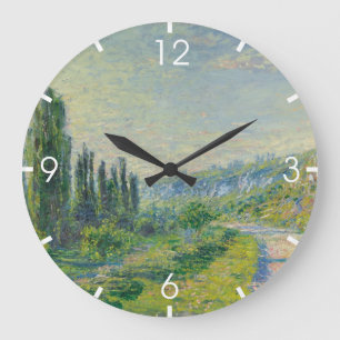 Vägen till Vétheuil (från Claude Monet) Stor Klocka