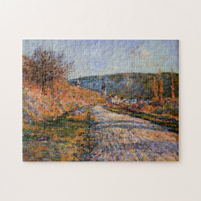 Vägen till Vetheuil Monet Fine Art Pussel (Horisontell)