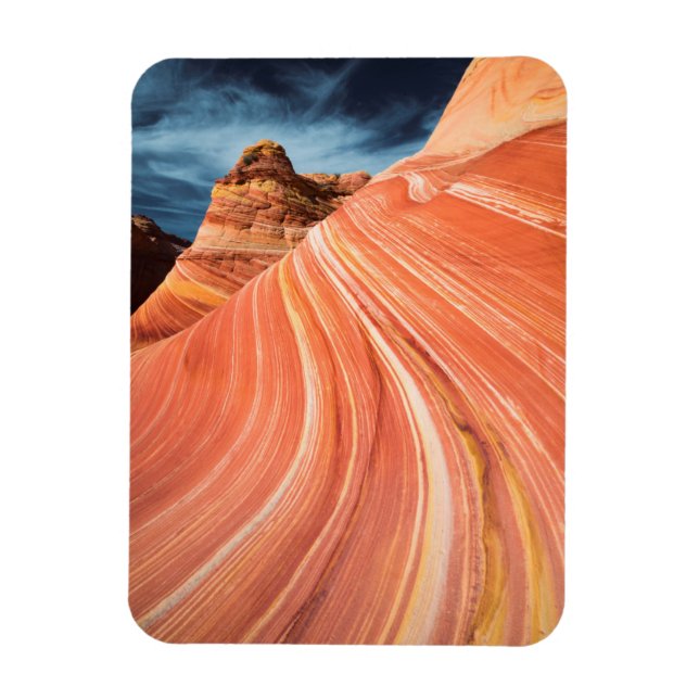 Vågen, vermiljona klippor, Arizona Magnet (Vertikal)