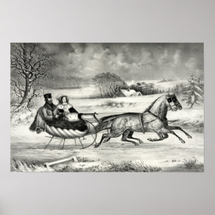 Vägen, vinter - 1853 poster