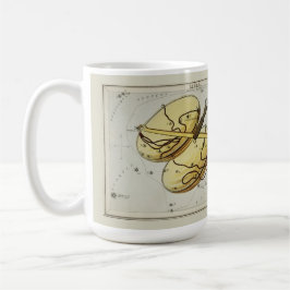 Vågen Zodiak Antik Astronomisk Karta Kaffemugg