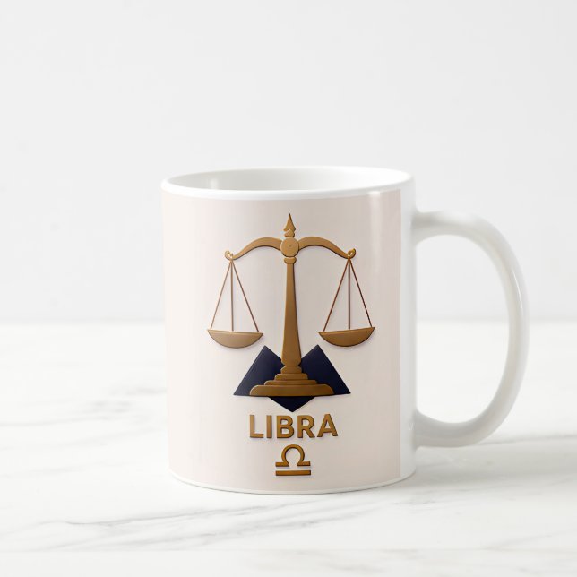 Vågen Zodiak Dekor Astrologi Present Kaffemugg (Höger)