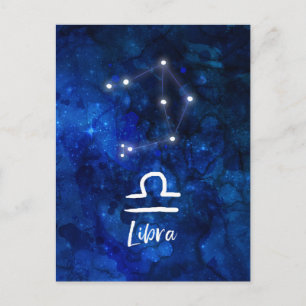 Vågen Zodiakusstjärnbild Blå Galax Celestiala Vykort