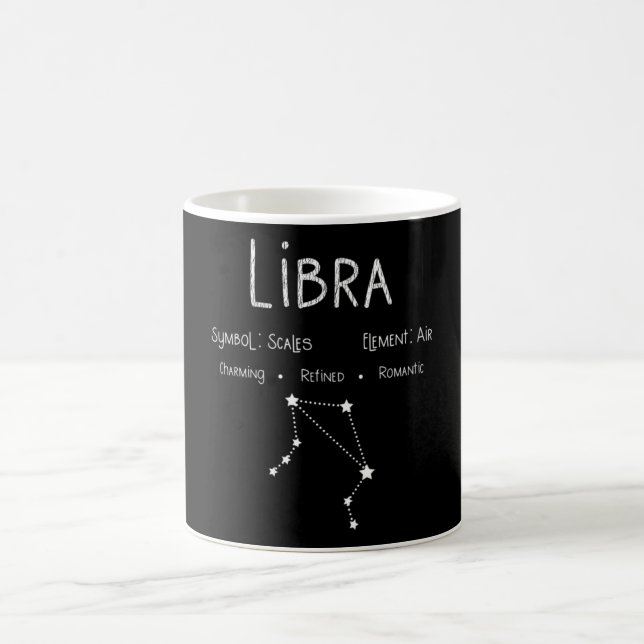 Vågens stjärntecken Konstellation Astrologipresent Kaffemugg (Center)