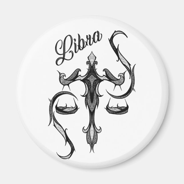 Vågens zodiakussymbol magnet (Framsidan)