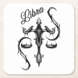 Vågens zodiakussymbol underlägg papper kvadrat