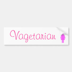 "Vagetarian" lesbisk pridebildekal Bildekal