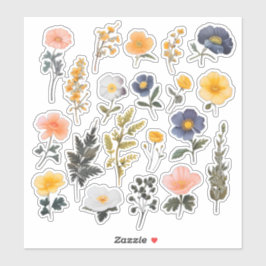 Vågfärgsbläddringsboksmall Klistermärken