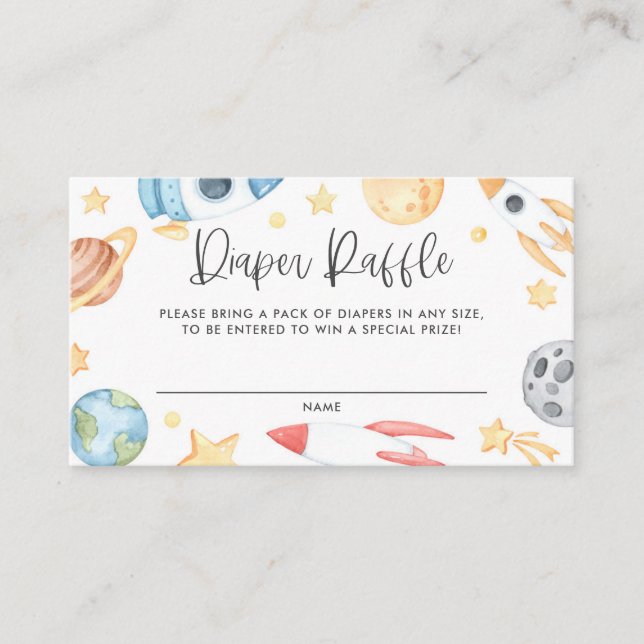 Vågfärgsfärgrymdtema Baby, kort för förgreningsomf (Framsida)