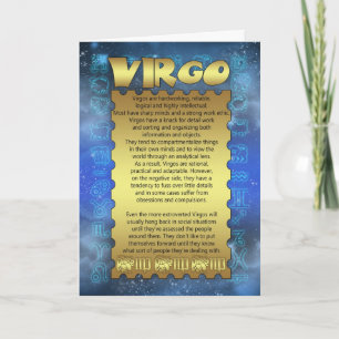 Vågfödelsedagkort - Zodiacfödelsedagkort - våg Kort