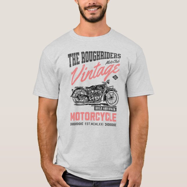 Vägförare Motorcykel Klubb T-Shirt (Framsida)