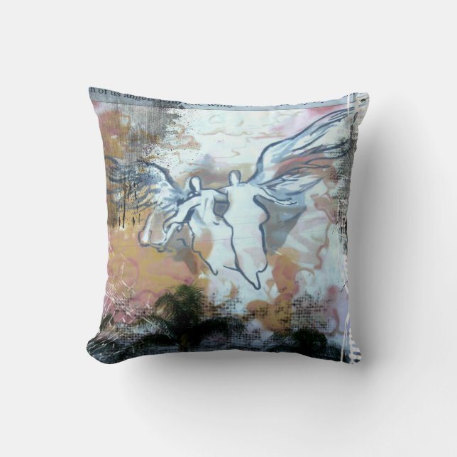 Vägg- änglar kudde (Framsida)