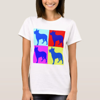 Vägg för blåttHeelers färg T-shirt