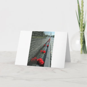 Vägg för Vietnam veteranminnesmärke Kort