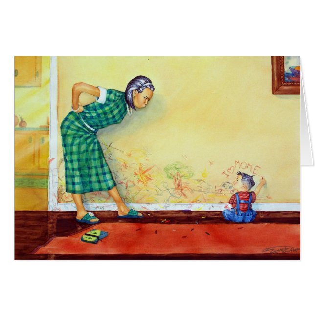 Vägg Hälsningskort (Framsidan Horizontal)