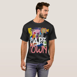 Vägg- tank för uddTownSydafrika grafitti, manar Tee Shirt